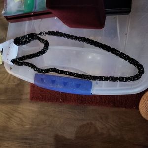 Men's Italian bizentine bracelet and necklace set